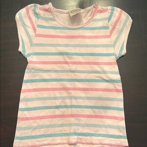 The Beaufort Bonnet Company Pink and Blue Short Sleeve Tee